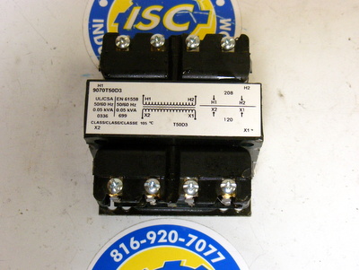 <b>Square D - </b>9070T50D3 0.05 kVA Control Transformer NEW